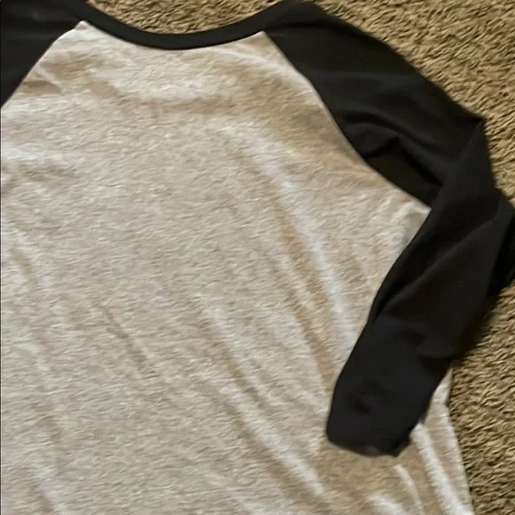 Torrid Gray and Black Mickey and Minnie 3/4 Sleeve Tee - Picture 5 of 7